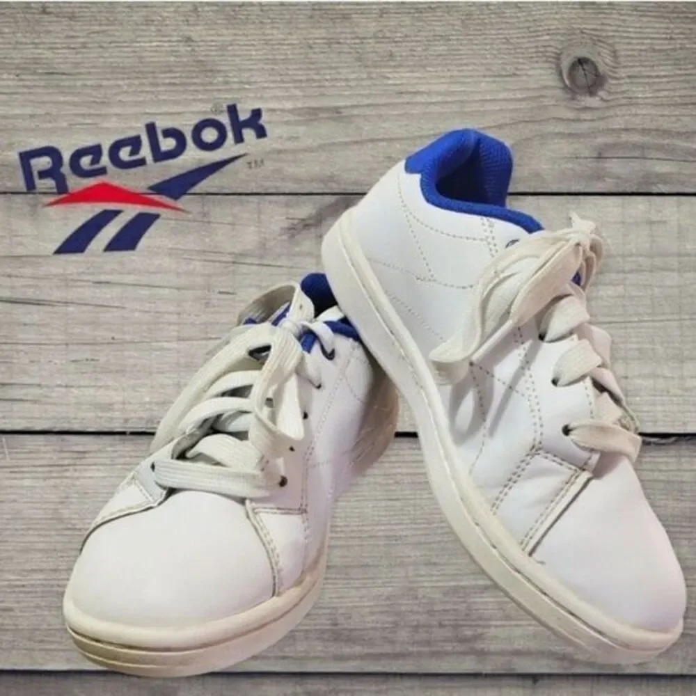 Reebok Kid's Royal Complete CLN 2 Athletic‎ Tennis Shoes Red White Blue Youth 1